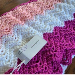 Made by Grandma - Hand Crocheted Single Blanket